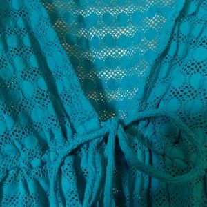 Teal swimsuit coverup